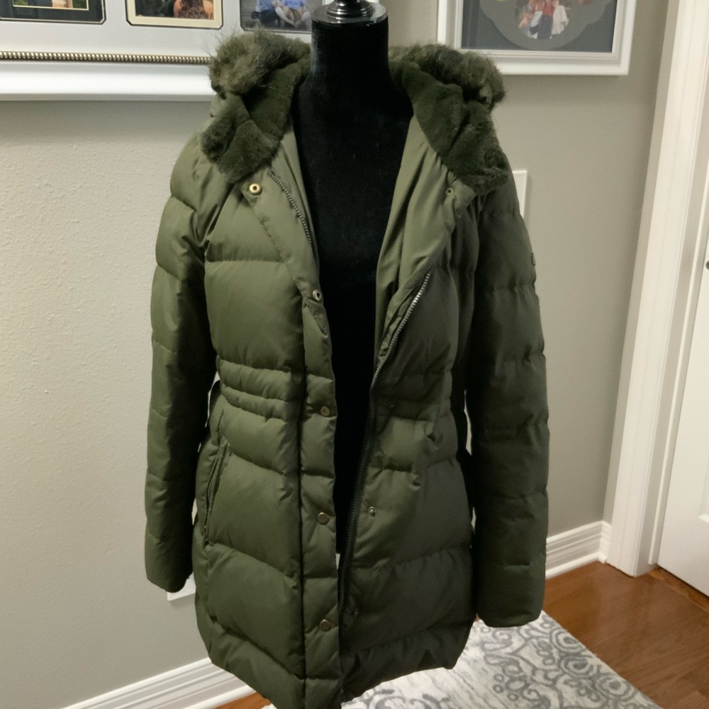 Ralph Lauren Dark Green Puffer Coat